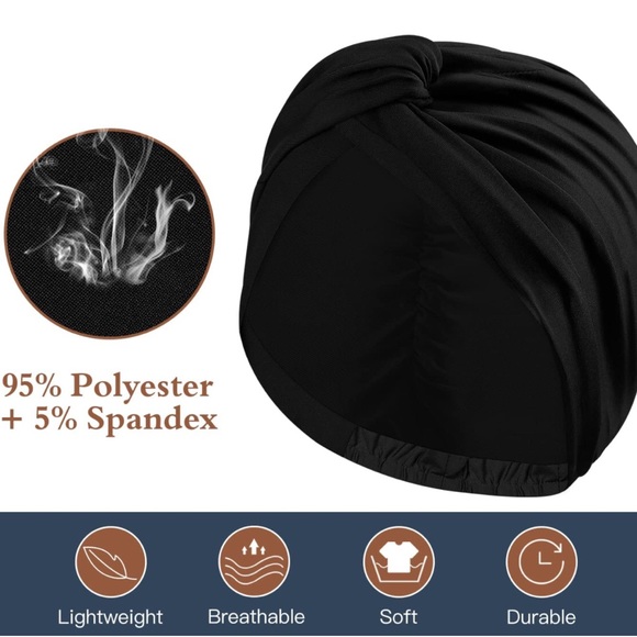 MoKo Turban Headband for Women Men, Fashion Twisted Turbans Headwrap Beanie Hat - Picture 5 of 6